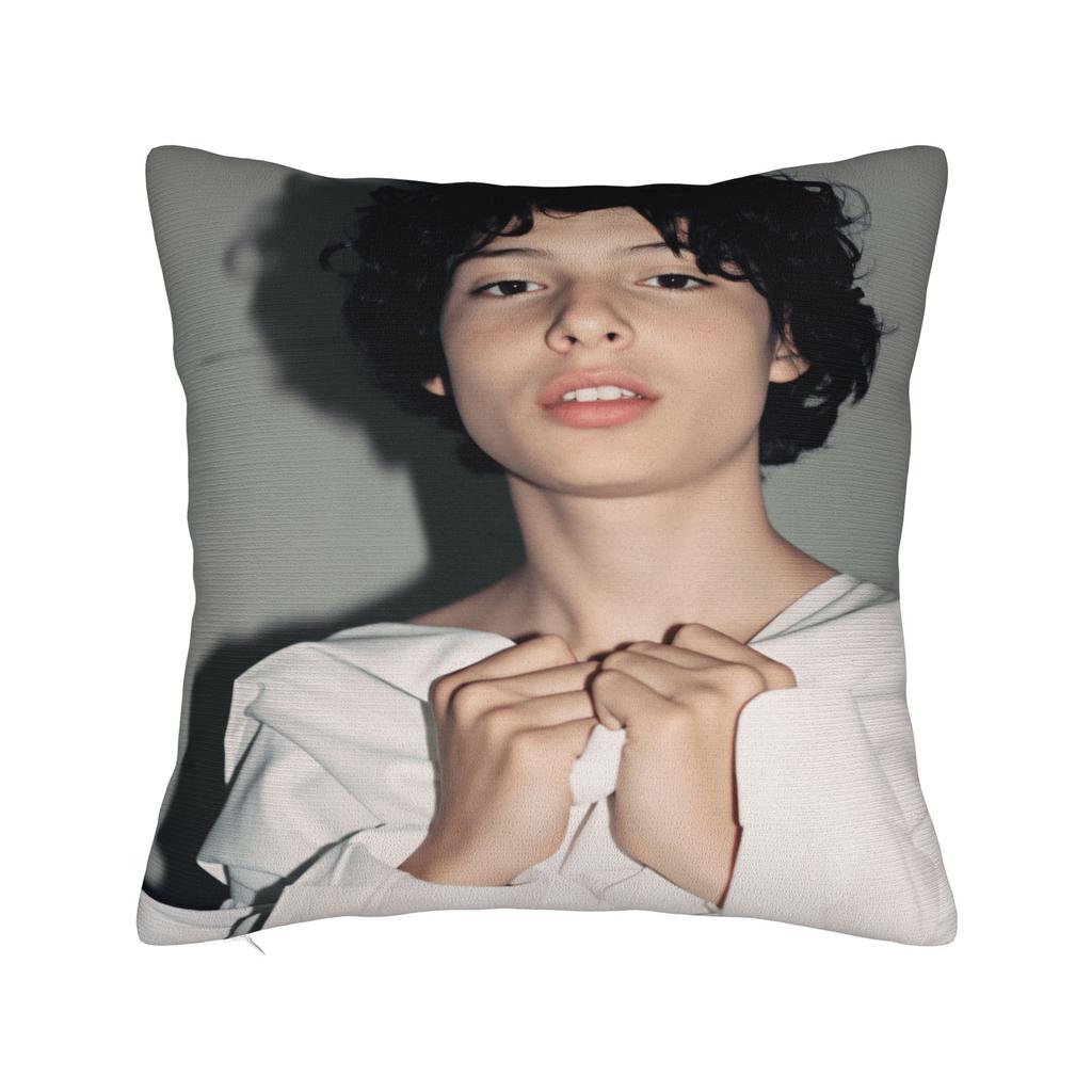 Povlak na polštář F-Finn Wolfhard Vtipný povlak na polštář na židli pohovku bytový dekor povlaky na polštáře