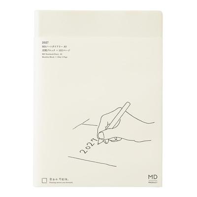 Midori MD PRODUCT MD Notebook Diary Edition 2027 A5 Size Daily 1 Page Per Day Item Number 22493006 Planner (Starts December 2026)