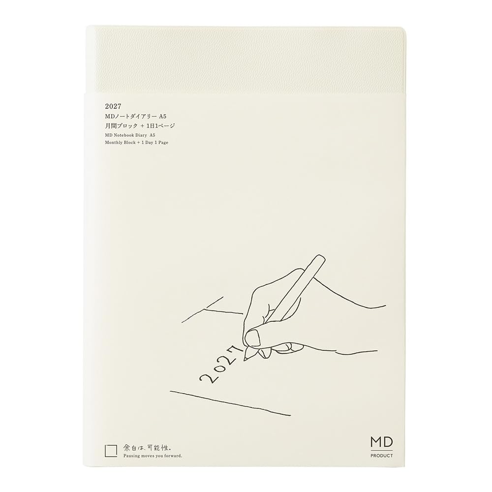 Midori MD PRODUCT MD Notebook 2027 A5 Daily 1 Page Per Item Number 22493006 December Diary, Edition, Size, Planner, Day, (Starts 2026)