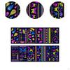 12 Glow In The Dark , Temporary Body Decorations for Blacklight Gatherings