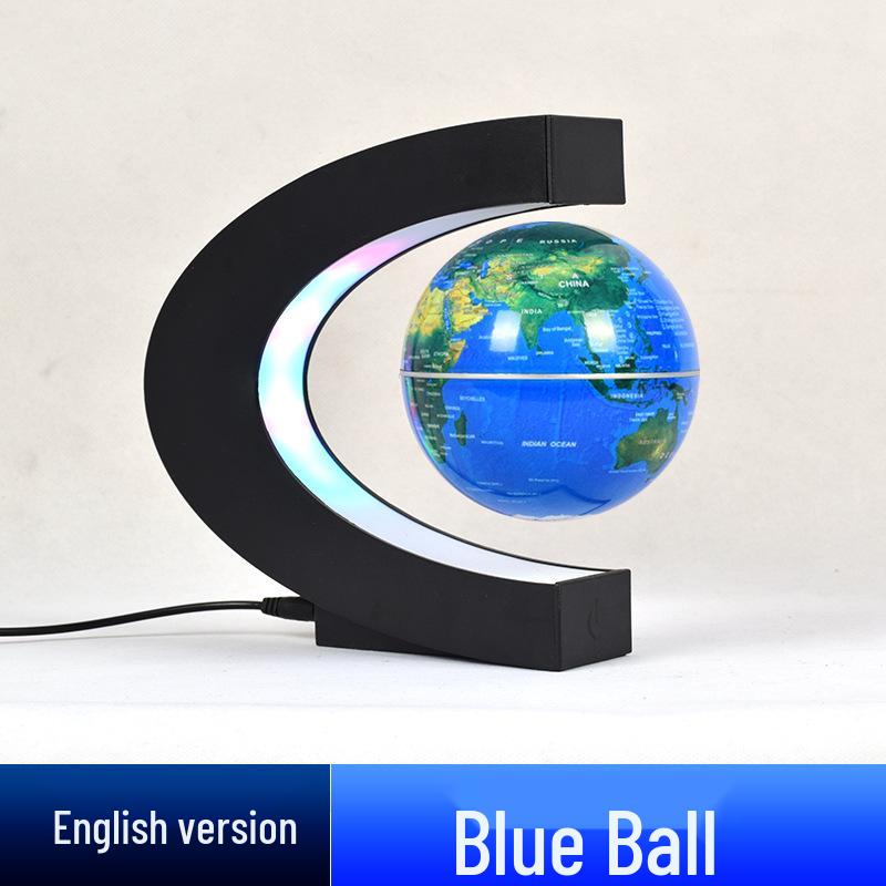 High-End Magnetic Levitation Globe: Creative Black Technology Home Décor and Unique Birthday Gift
