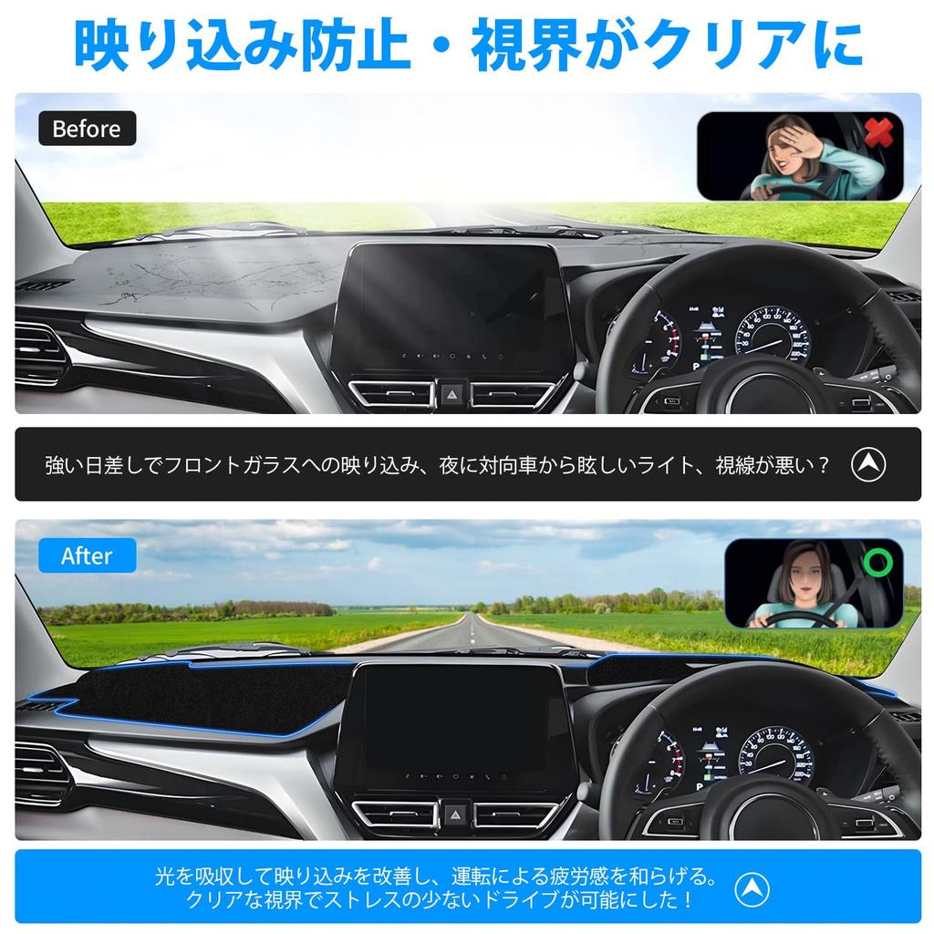 GIMUYA Armaturenbrettmatte für Suzuki Neue FRONX Serie Oktober 2024 Exklusiv Dash Schutz Innenraum Individualisierung Sonnenuntergang WD/WE (FRONX WDB3S/WEB3S, -