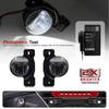 Mingrui Test 2pcs LED Fog Lights Replacement for J'eep Wrangler JK JL Gladiator JT OEM Factory Fog Lamp