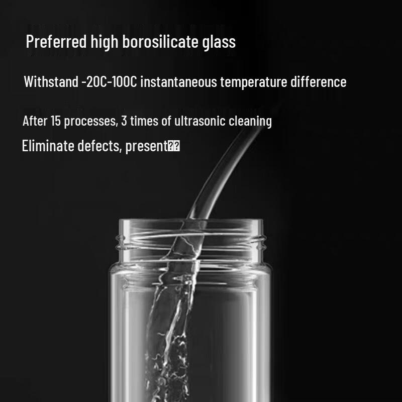 Fuguang Zhikang Double-Layer Glass Cup
