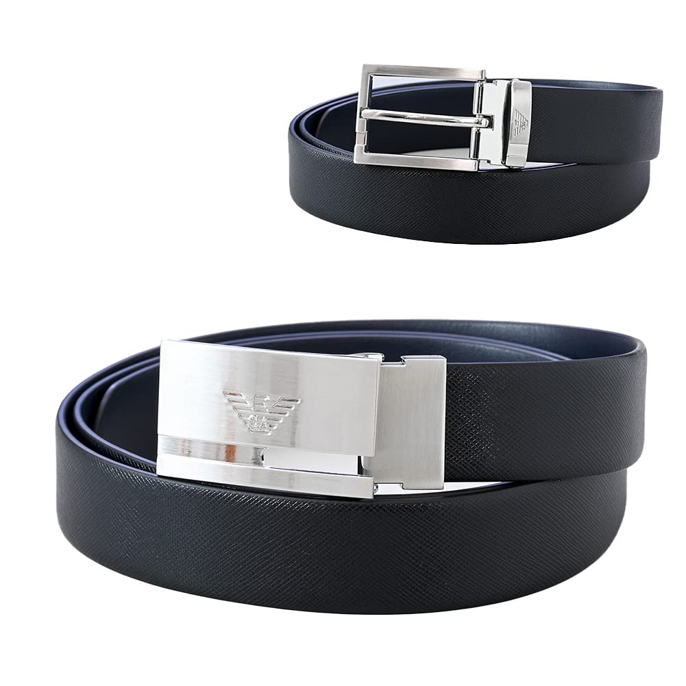 

Emporio Armani 2022SS ремень двусторонний ширина 3 см пряжка комплект из 2 предметов подарочная коробка черный темно-синий Y4S498 YLP4E 81519 мужской [Товар]