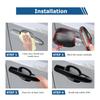 Marchfa Door Handle Door Toyota RAV4 Door Handle Custom 8PCS Covers, Protectors, Exclusive, Covers, Garnish, ABS, Dress-up Parts, Exterior, (Black)
