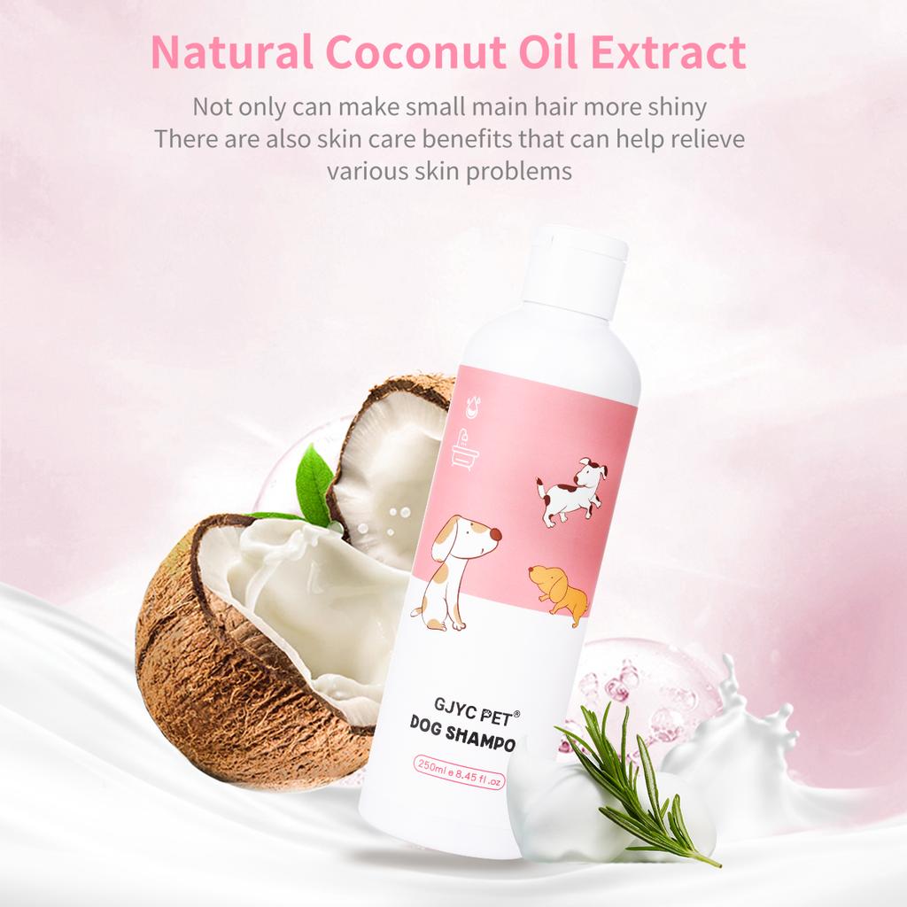 GJYC PET Natural Gentle Dog Shampoo Deep Cleansing Odor Removing Softens Fur Soothes Sensitive Skin For All Dog Breeds