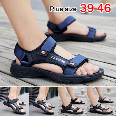 Herren Sandalen Sommer Outdoor Atmungsaktive Strandsandalen Gladiatoren Casual Römerschuhe