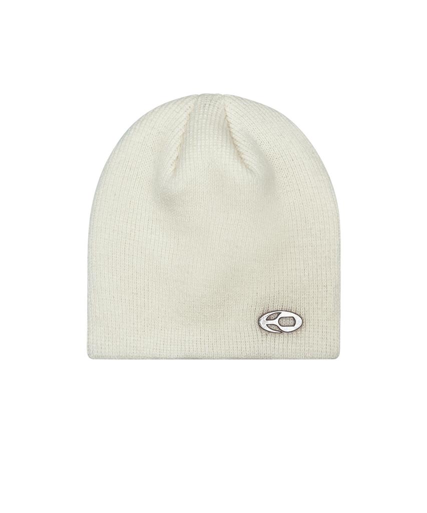 Opeunyadeu(Owai) Metal Logo Beanie-Ivory
