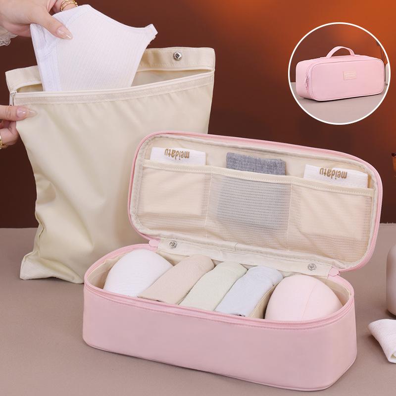 Cross Border Travel Underwear Socks Storage Bag 2-in-1 Portable Luggage Bra Organizing