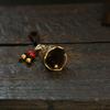 Brass Double Dragon Bell, Retro, Vintage, Car Key Bag Pendant, Handmade Rope, Craftsmanship, Five Emperor Money Accessory