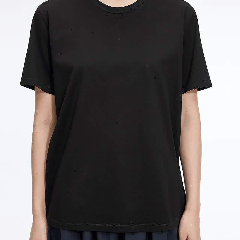 JNBY 2026 Summer Round Neck Loose Short Sleeve T-Shirt