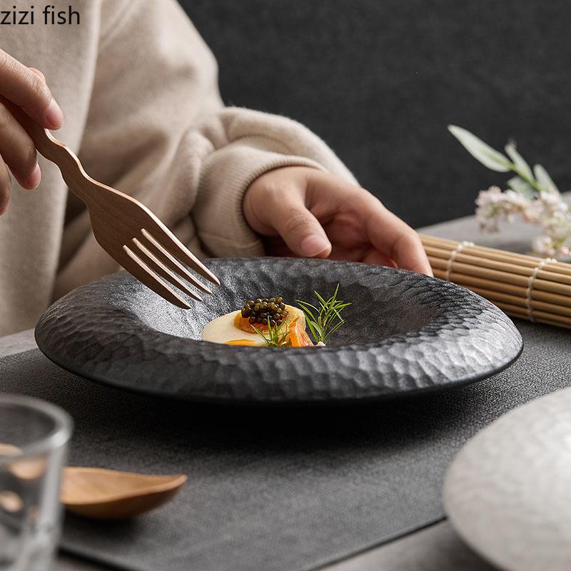 Western Style Steak Plate Ceramics Dining Plate Soup Plates Pasta Dish Dessert Bowl Sashimi Plates Fruit Dish Salad Bowl Tray