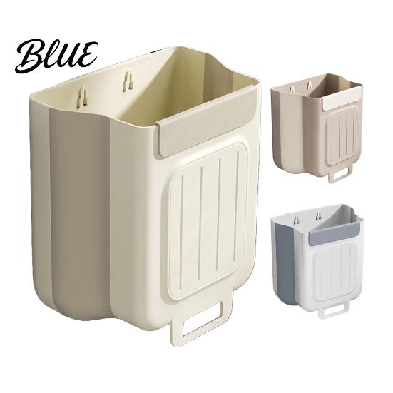 Cestino Ufficio Portatile Pieghevole Cucina Compatto Appeso Montabile Bidone Pattumiera Armadietto Contenitore per Rifiuti da Banco