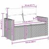 Garden Sofa Set with Cushions 10 Pcs Beige and Light Grey Poly Rattan