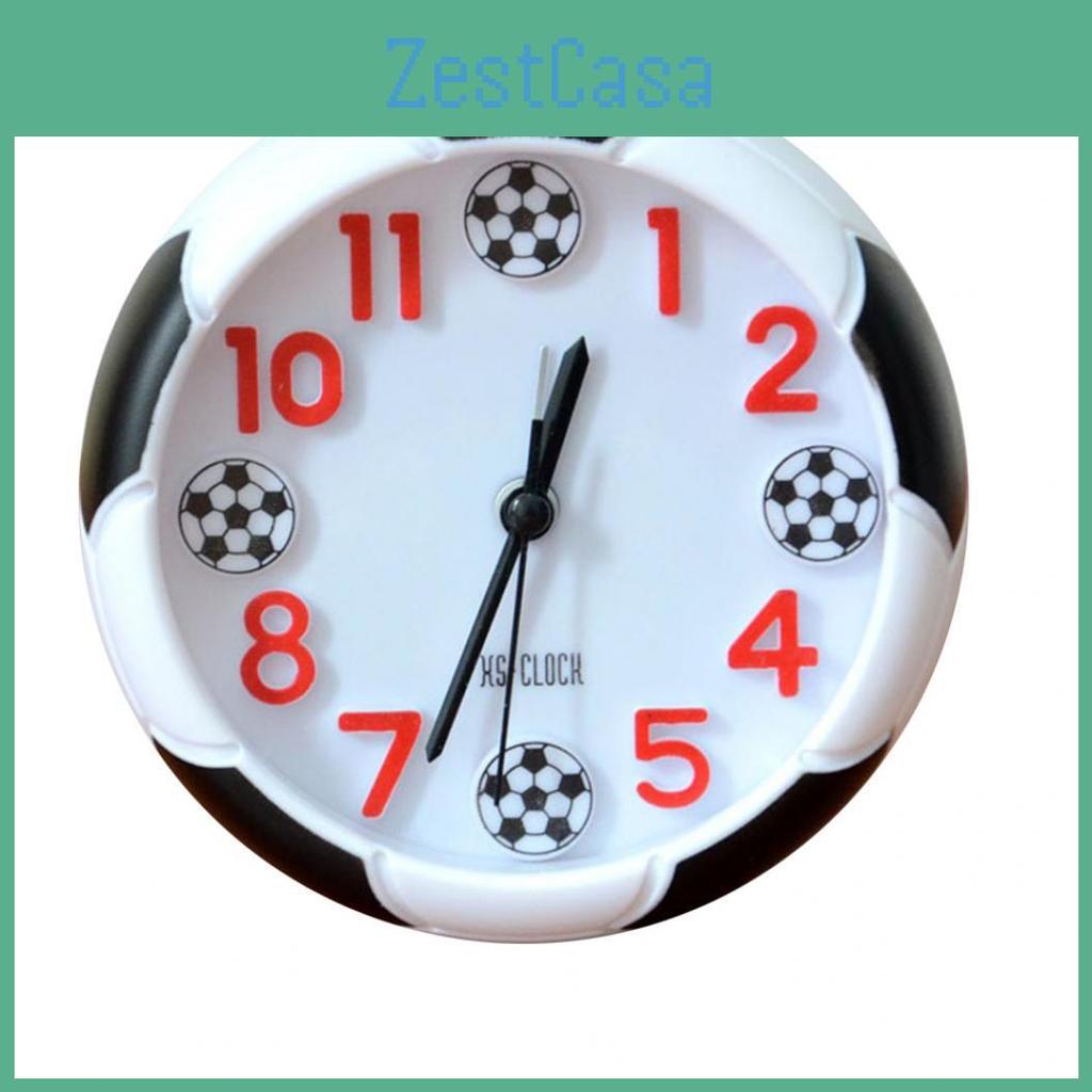 Creative Desk Football Pattern Alarm Table Clock Stand Clock For Home Room Kitchen Office