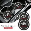2026 New For Toyota 2Pcs Car Anti-Slip Silicone Coaster Auto Interior Water Cup Pads For Toyota Corolla Camry RAV4 Yaris C-HR Av