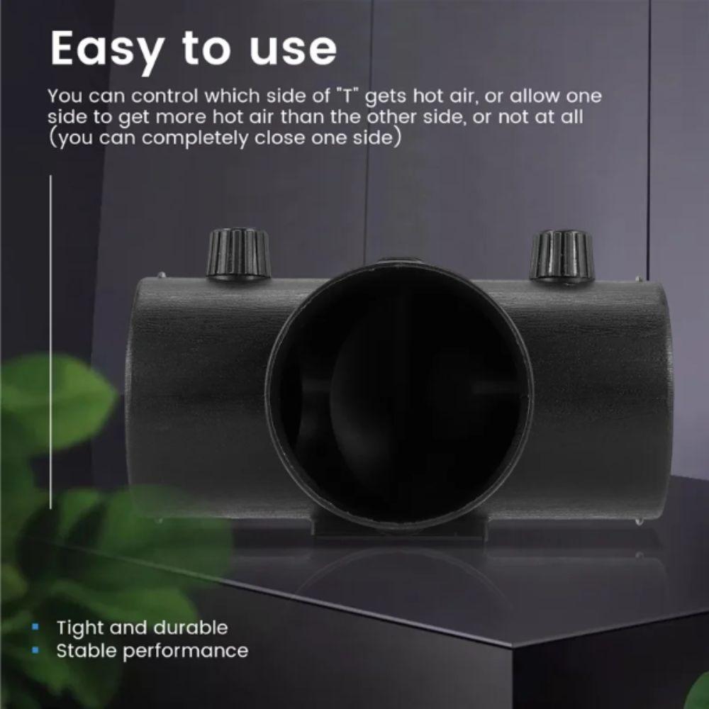 Adjustable Air Vent Ducting Valve Flap Outlet Joiner Open Regulatin Exhaust Pipe  For Car