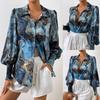 Women's Long-Sleeve Printed Shirt - European & American Autumn Style