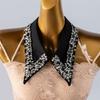 Strass-verzierter bequemer Polyester-Faux-Kragen für Geschäftsveranstaltungen und Abendanlässe