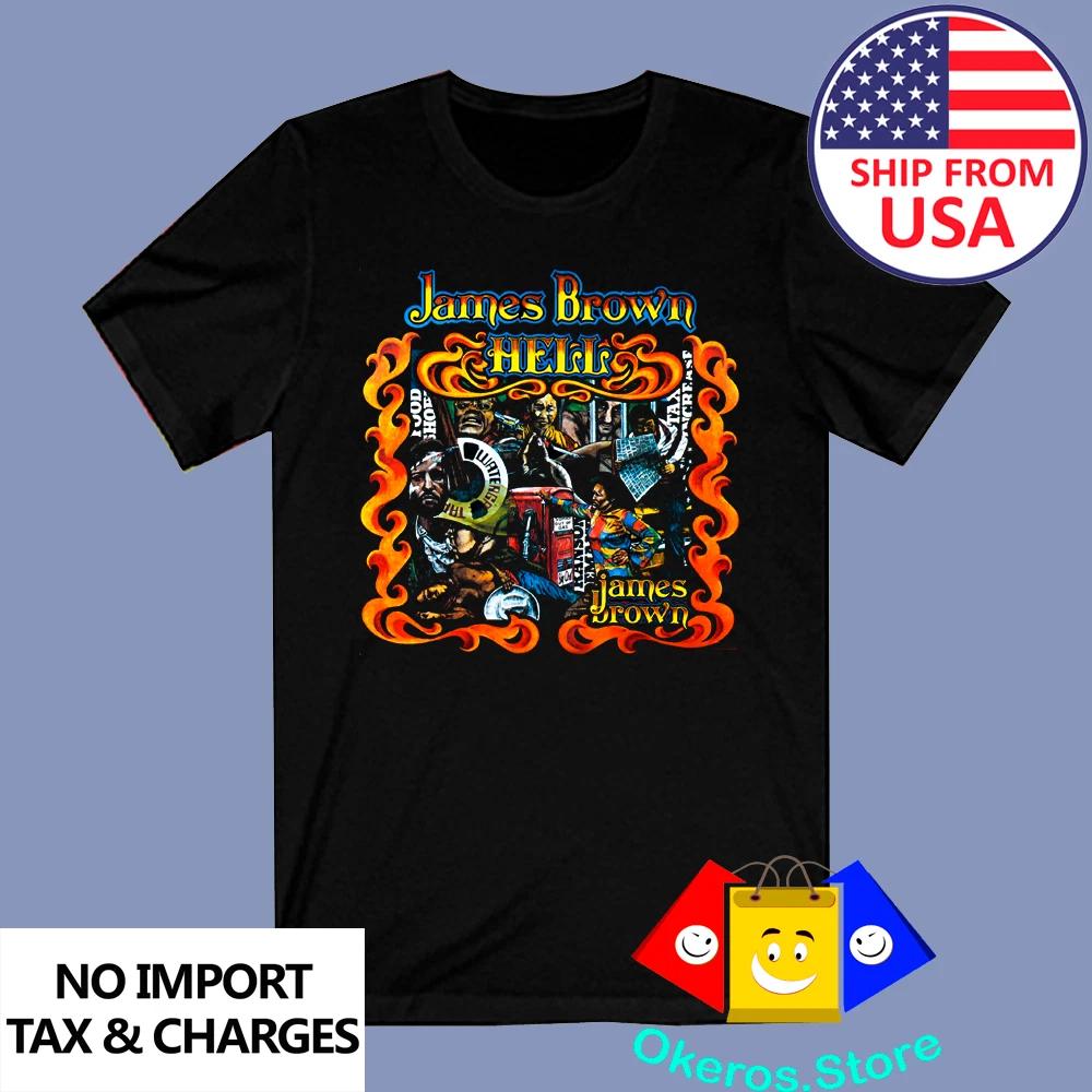 James Brown Hell Men s Black Size S to 3XL L