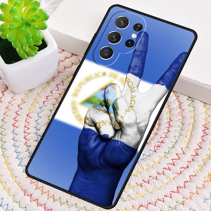 Custodia per Telefono in Silicone con Bandiera del Nicaragua per Samsung Galaxy note 10 pro S26 S25 S24 S23 S22 S21 Plus S25Ultra Copertura Capa