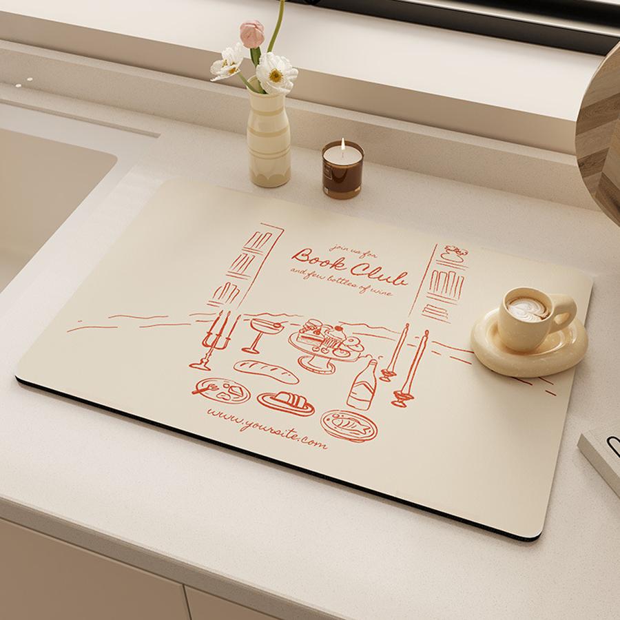 Multi-themed Placemats, Waterproof and Oil-resistant Household Table Mats, Kitchen Tabletop Decorative Mats.