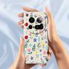 Für Xiaomi 15 Ultra Hülle Bunter Blumenzweige Musterdruck Gerade Kante TPU Handy-Rückseite