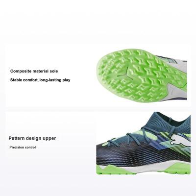 Future 7 Match Comfortable Versatile Low-Top Kids Soccer Shoes Kids Soccer Shoes Gray Green 107948-03