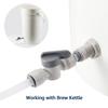 3/8" x 3/8" OD Quick Connect Inline Ball Valve,Push Fit Quick Joint Connector,Use for Beer Brewing,Water Purifier System,Aquariu