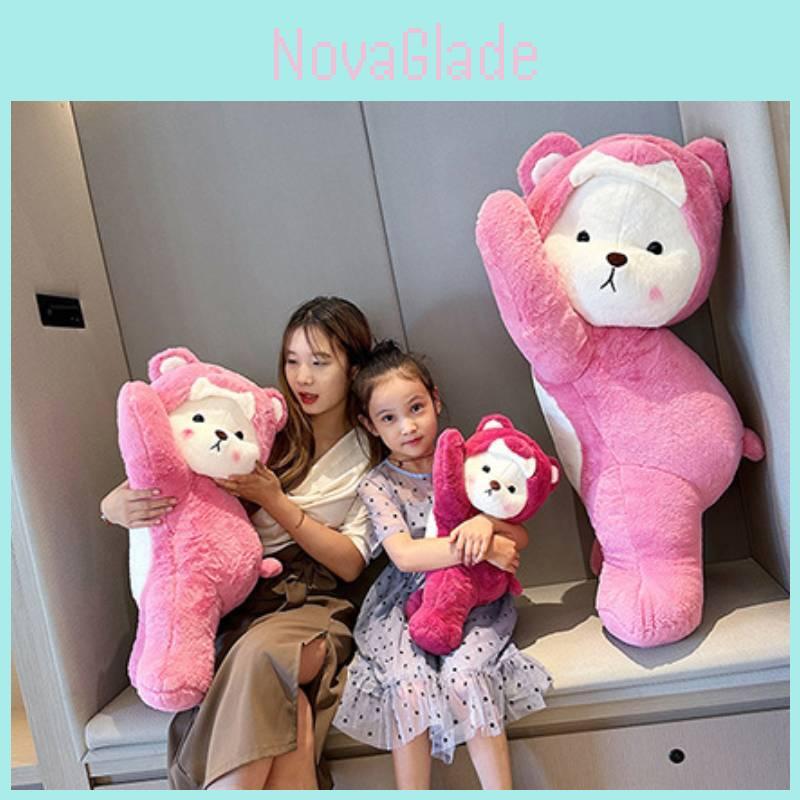 Cute Stuffed Bear Pillow Soft Plush Toy For Kids Perfect Birthday Gift