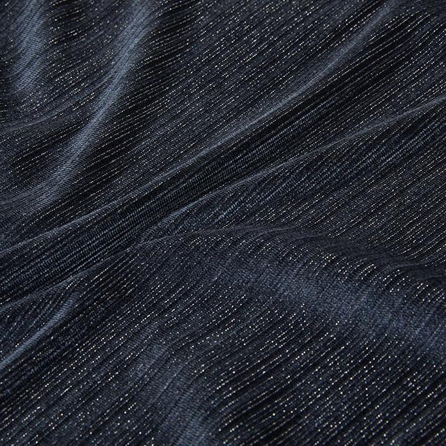 LAP Velvet Mock Neck Ribbed T-Shirt Aq4Cta69