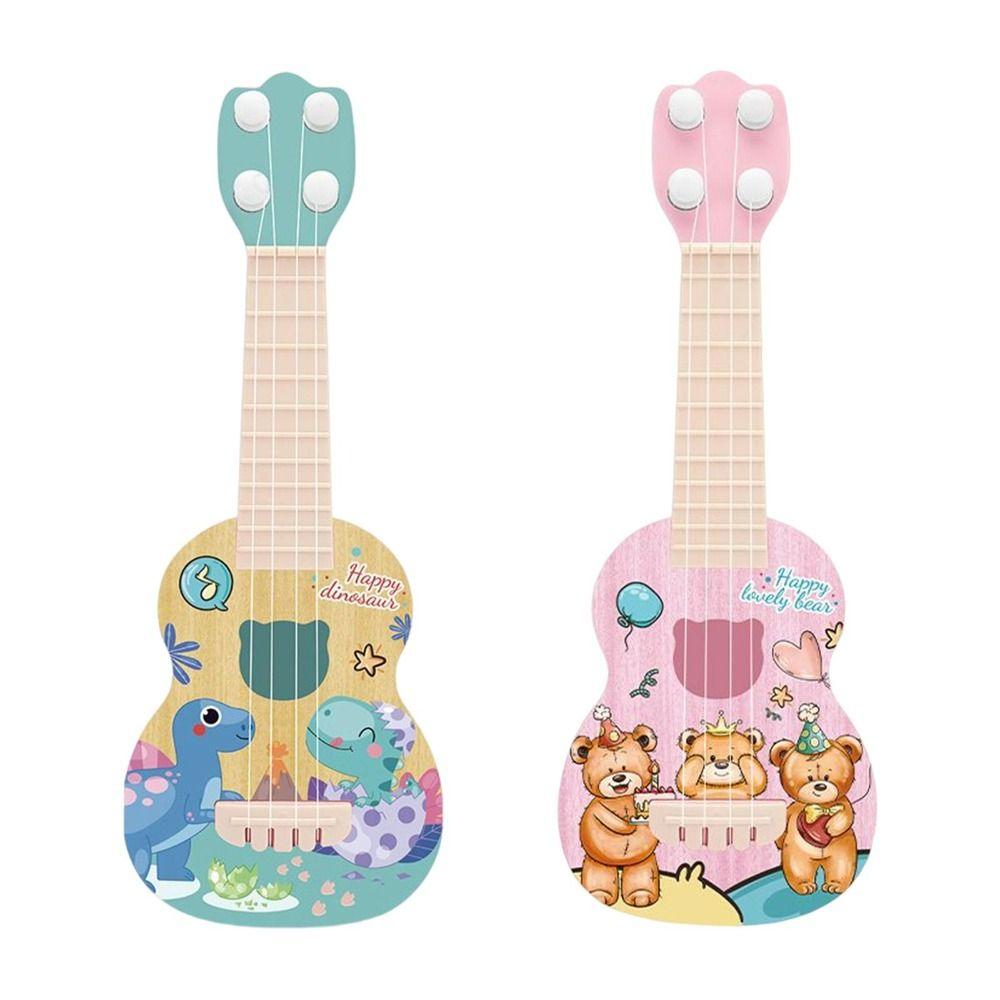Nylon Strings Simulation Ukulele Toy 4 Strings Small Guitar Toy Ukulele Guitar Toy  Children Toys