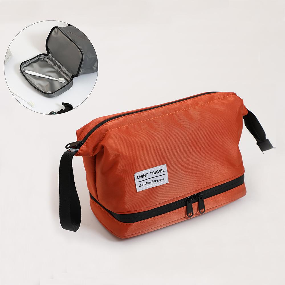 Large-capacity Double-layer Toiletry Bag, Dry and Wet Separation, Korean Cosmetic Storage Bag, Portable Cosmetic Bag