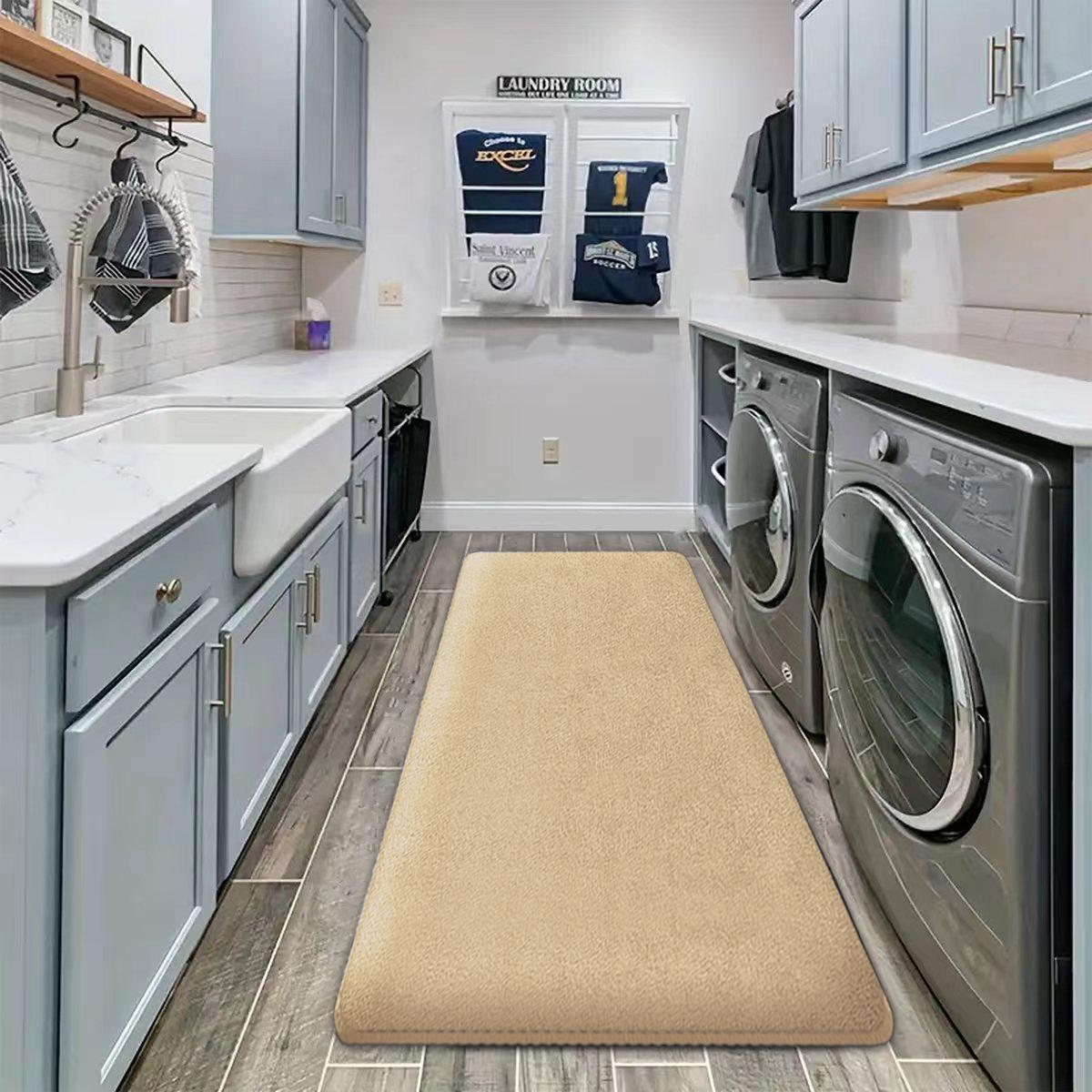 

Длинные утолщенные коврики для пола в прачечной, кухонные коврики, впитывающие воду и масло, нескользящие коврики для пола, домашние придверные коврики и ковры 60cm x 160cm