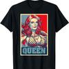 Frank Cho Propaganda Ikone Rothaarige Königinnen Kreuzzug T-Shirt