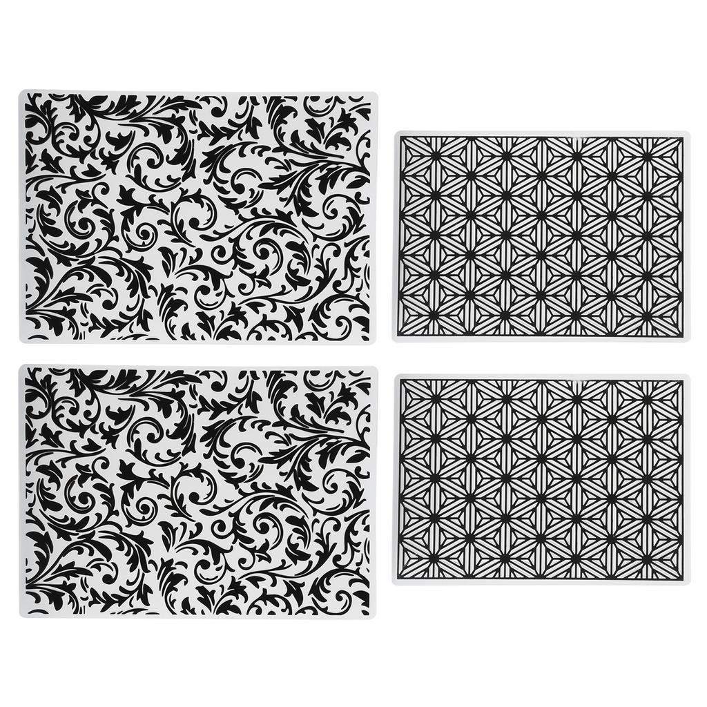 4PCS Plastic Embossing Folders Template  Card Making Scrapbooking Paper Tools