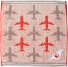Marushin Hand JAL Japan Flight Jacquard 6205000500 Towel, Airlines, 25x25cm, Line, 100% Cotton, Towel,