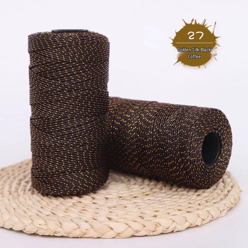 Příze z ledového hedvábí: Třívláknová příze pro ruční pletení a háčkování - Ideální na pantofle, tašky, čepice, návleky na hrnky a podsedáky do auta