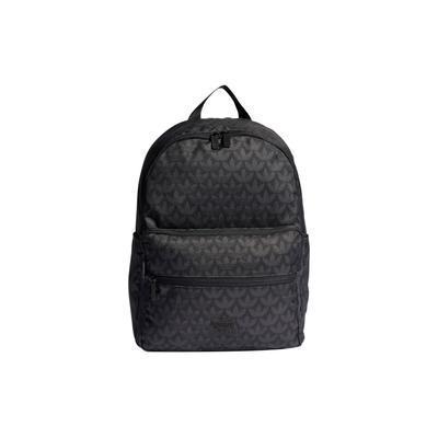 Originals Logo Print Zipper Large Capacity Recycled Polyester Backpack Unisex Backpack Black IJ5052