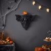 Halloween-Totenkopf-Wandhalterung im Vintage-Stil, Regal, Gotische Kunst, Totenkopf-Wandregal, Wohnzimmer