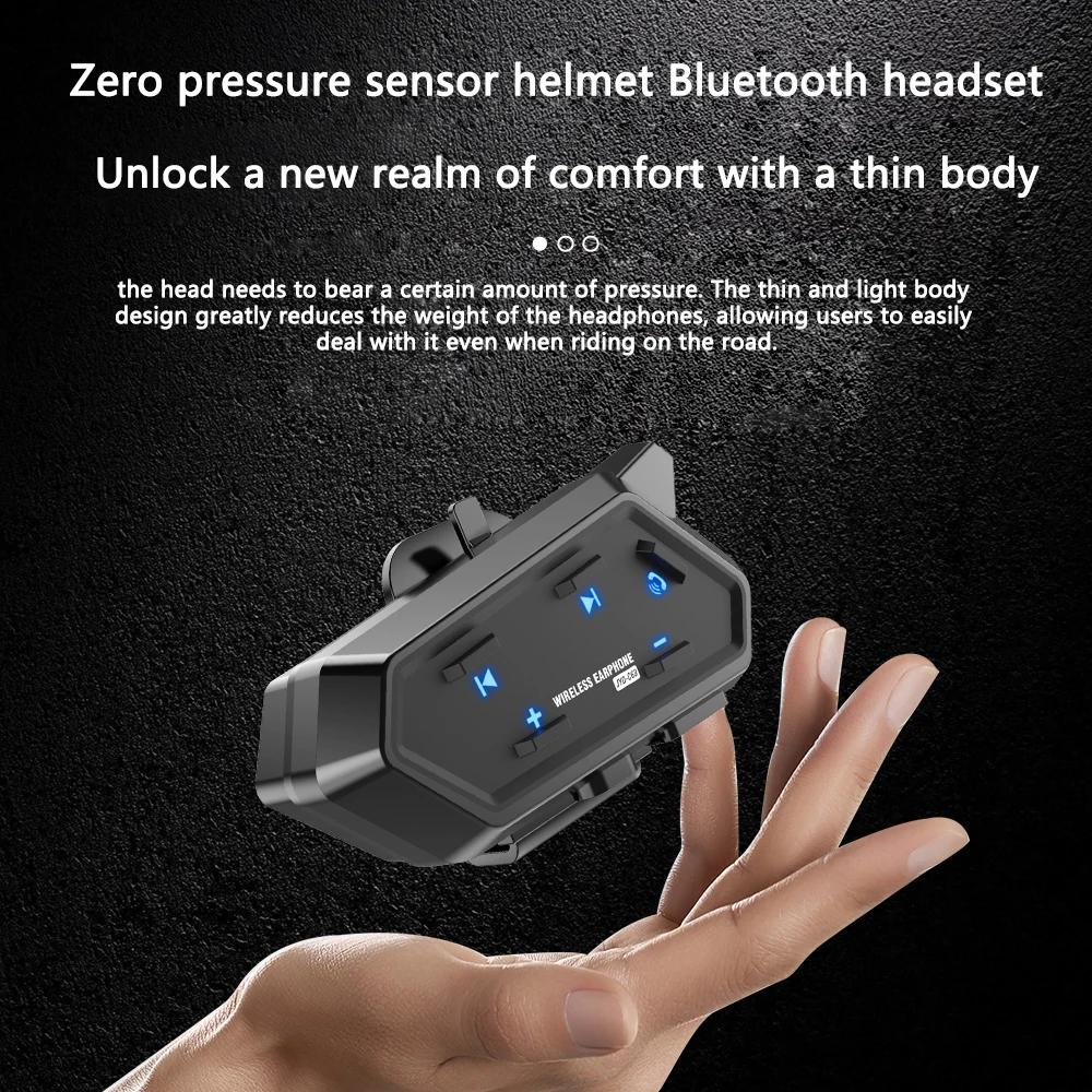C63 Fone de Ouvido Bluetooth 5.4 à Prova d'Água para Capacete de Motocicleta Chamada Viva-voz Fones de Ouvido com Redução de Ruído à Prova d'Água