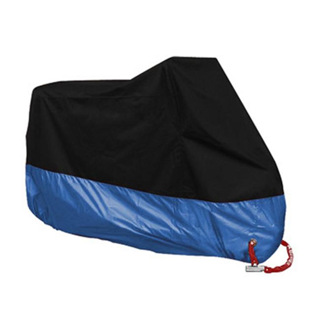 

190t Водонепроникний захисний чохол для мотоцикла Bache Moto Scooter Bike Cover All Season Accessories for Honda Yamaha Suzuki Vespa 3XL for 220-230cm синій