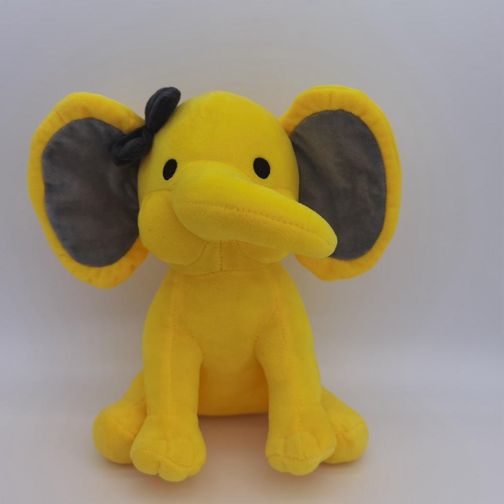 Plushie Adorable Gift Comfortable Baby Elephant Soft Stuffed Plush Animal Doll Elephant Toy 25cm жёлтый