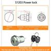 5/10/20Sets 12/16/19mm Zinc Alloy Electronic Key Switch ON OFF Phone Lock Security Power Switch Tubular Terminals 2 Position Switches4