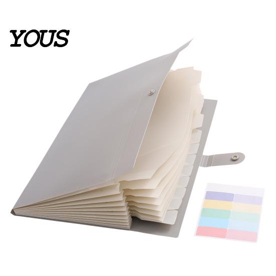 Heavy Duty Document Case Expanding File Folder, Waterproof PP A4 Letter Size Lightweight Office Folder Organizer, Portable Receipt Organizer