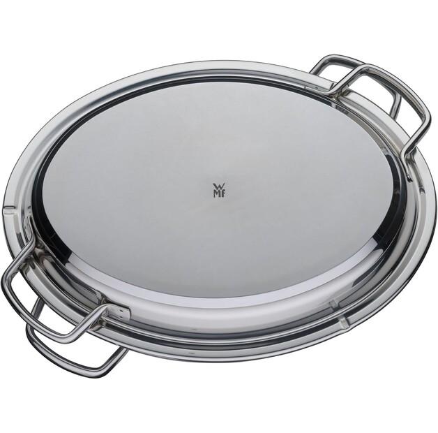 Жаровня WMF Fusiontec минеральная с крышкой из нержавеющей стали 38×27 см 8,4 л платина (3201111939)