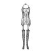 Women Mesh Bodystocking Bodysuit Lingerie,Hollow Out Fishnet Body Socks Underwear,Lace Teddies Bodysuit Tight One-piece Stockings Lace Nightwear