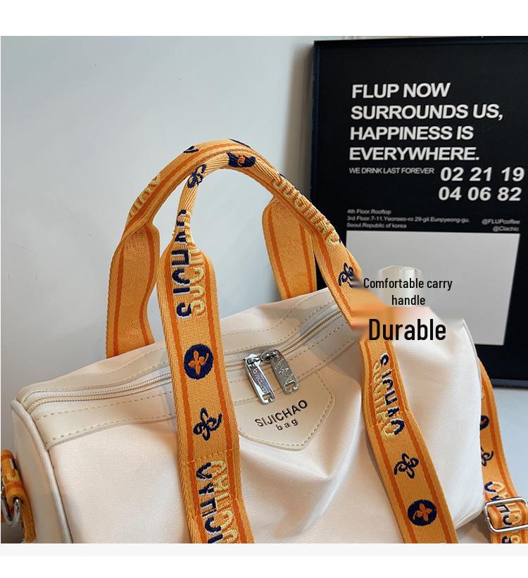 2025 Trendy Versatile Crossbody Travel Bag with Letter Webbing - Casual Sports Fitness Handbag