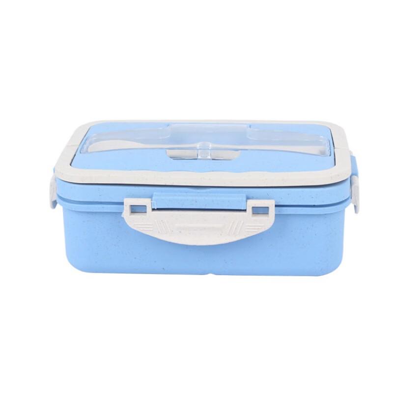 ZISIZ Wheat Straw Divided Lunch Box Set